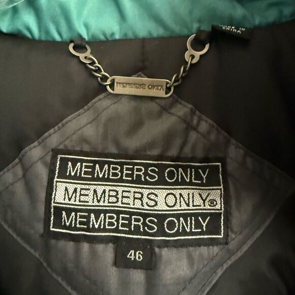 Vintage Men’s Members Only lined jacket large/42 - Picture 5 of 15